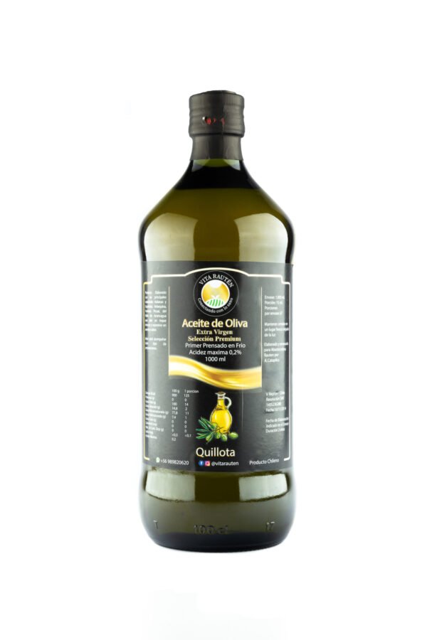 Aceite de Oliva Extra Virgen Artesanal - Botella de vidrio 1000ml Orgánico